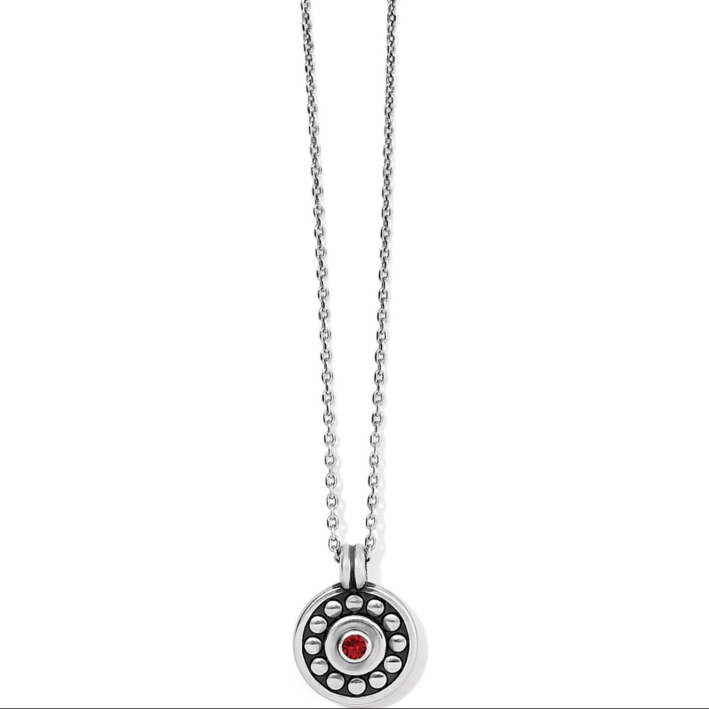 NWT Brighton Pebble Dot Medali Petite Reversible Necklace —JANUARY-SIAM